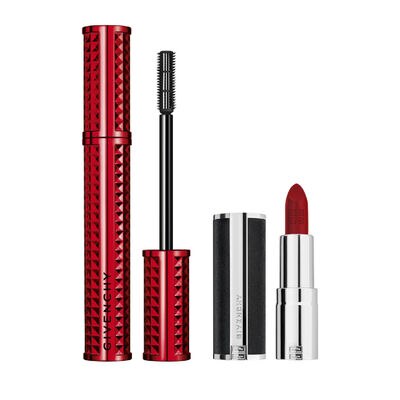 SET M&Aacute;SCARA DE PESTA&Ntilde;AS VOLUME DISTURBIA Y MINI LABIAL LE ROUGE EDICI&Oacute;N HOLIDAY