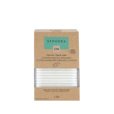 COTTON SWABS WITH ORGANIC COTTON (BASTONCILLOS DE ALGOD&Oacute;N)