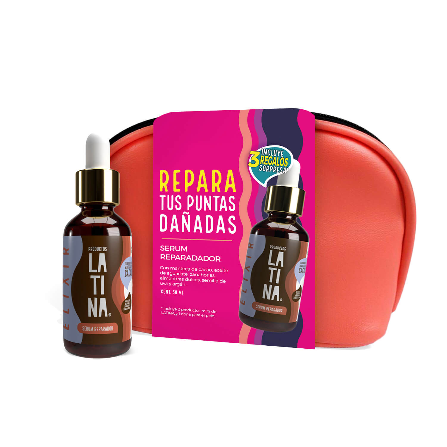 ELIXIR SERUM REPARADOR, COSMETIQUERA, 2 MINIS