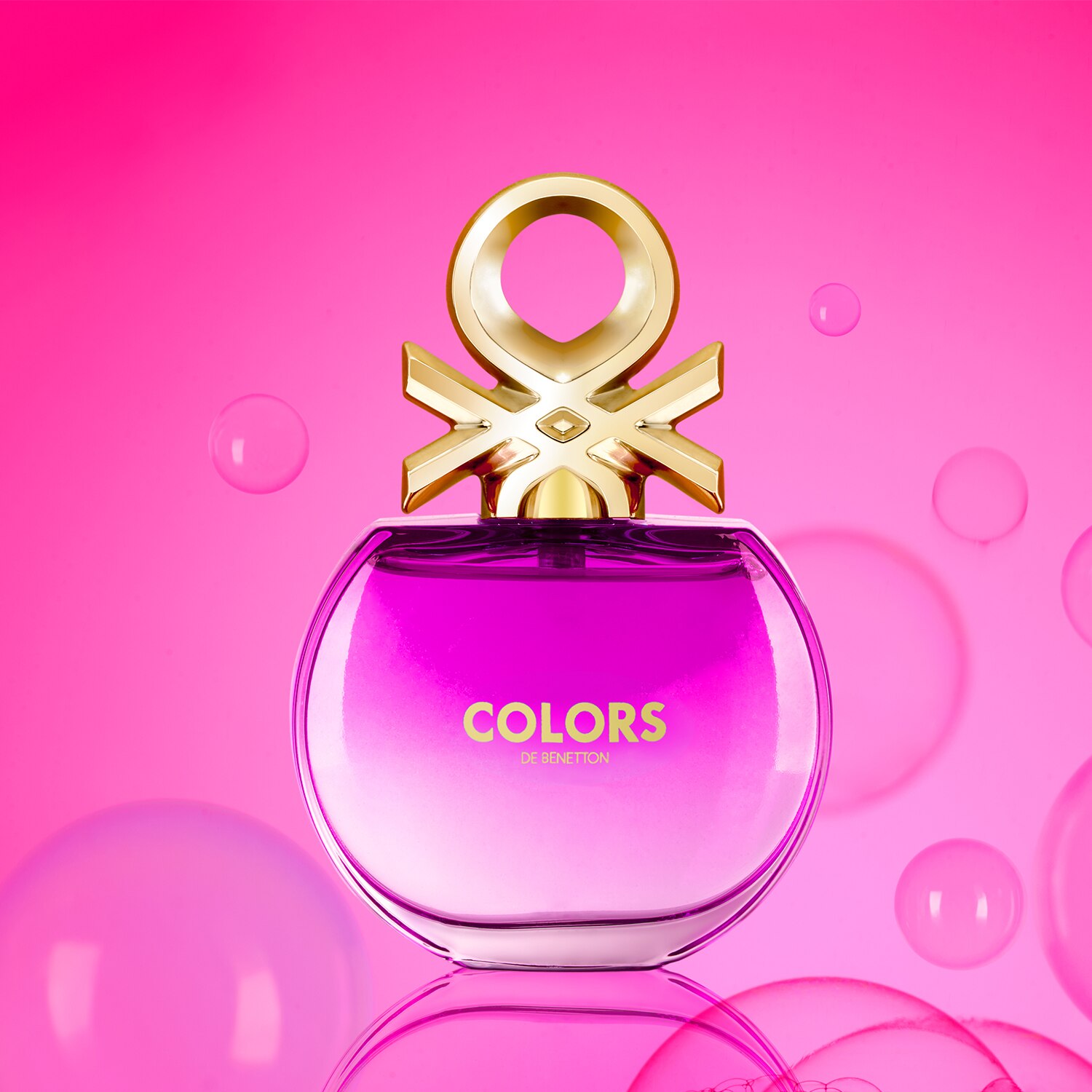 FRAGANCIA PARA DAMA, BENETTON, COLORS PINK, EDT, 80ML
