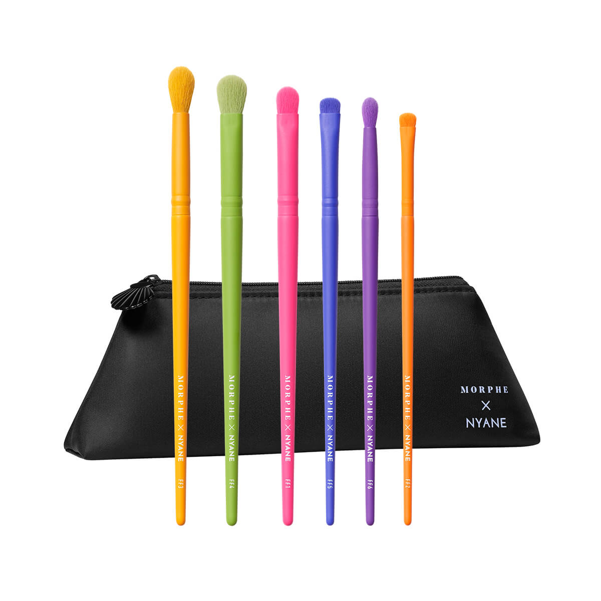 X NYANE FIERCE FAIRYTALE SET DE 6 BROCHAS PARA OJOS + BOLSA