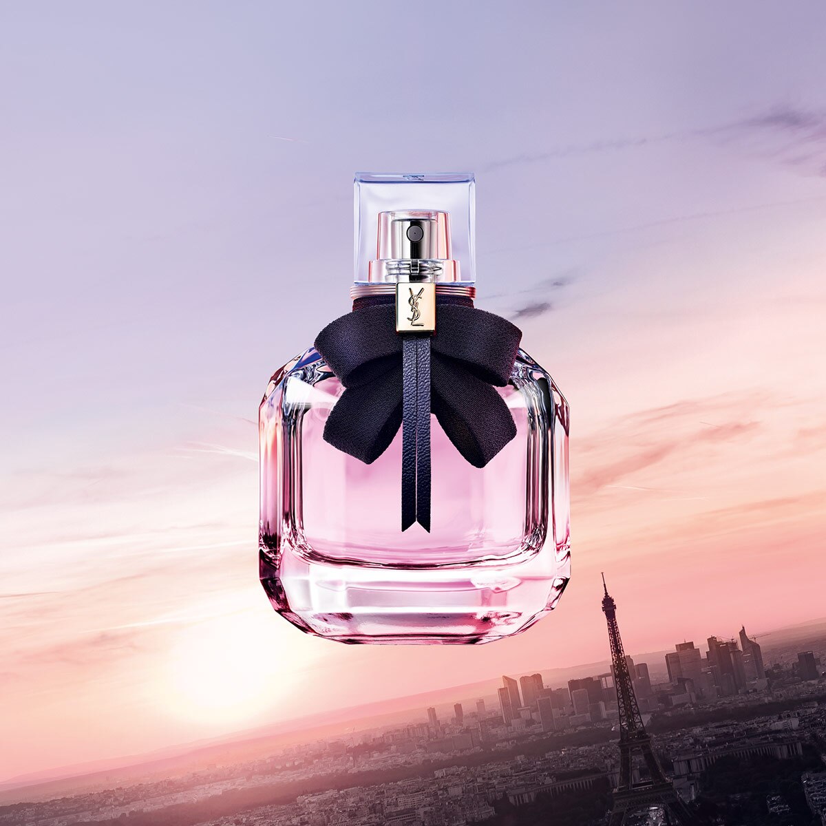MON PARIS EAU DE PARFUM 90ML+ MINI ROUGE VOLUPT&Eacute; SHINE+MINI MASCARA THE CULER+ COSMETIQUERA DE LUJO