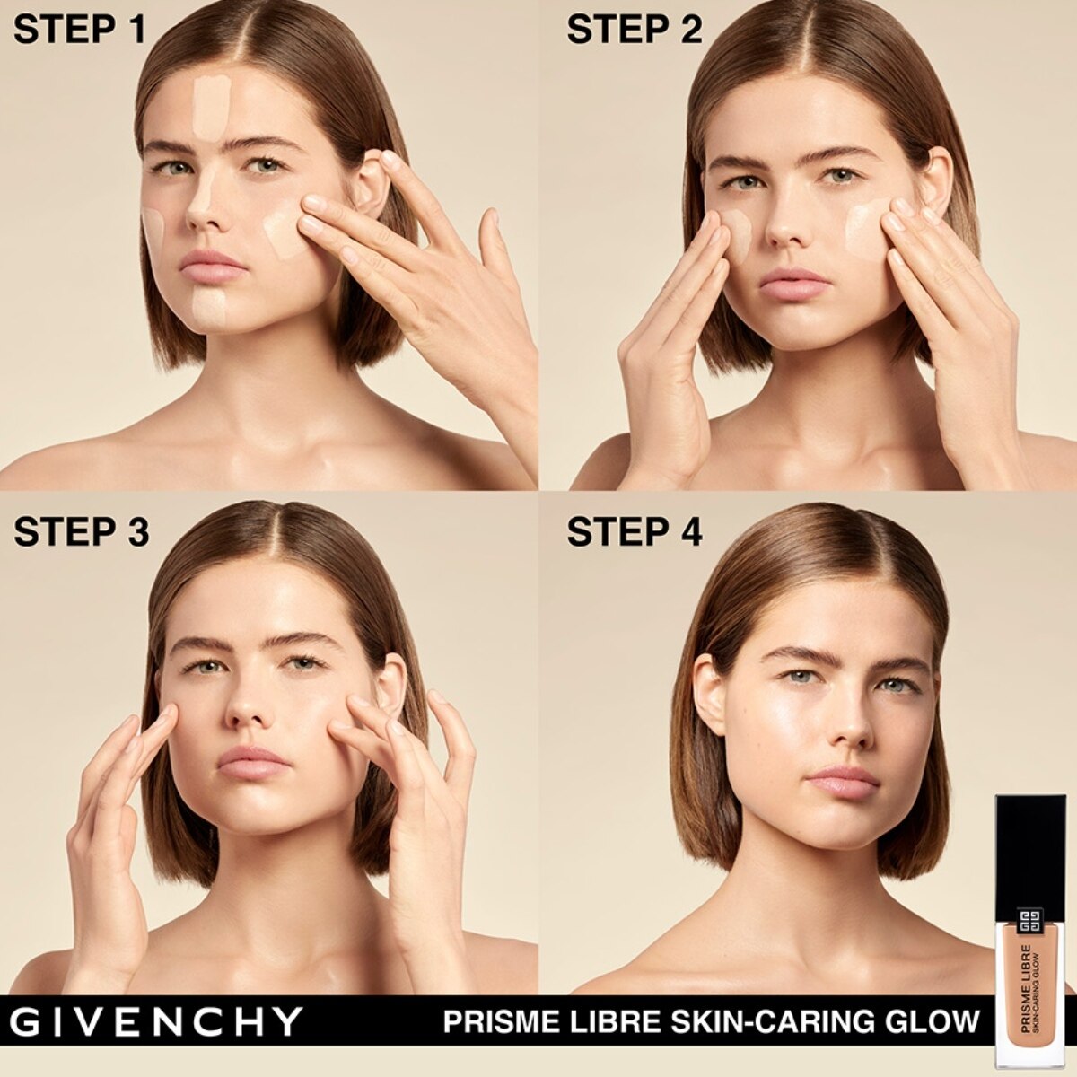 PRISME LIBRE SKIN-CARING GLOW BASE DE MAQUILLAJE L&Iacute;QUIDA (BASE HIDRATANTE AL CUIDADO DE LA PIEL)
