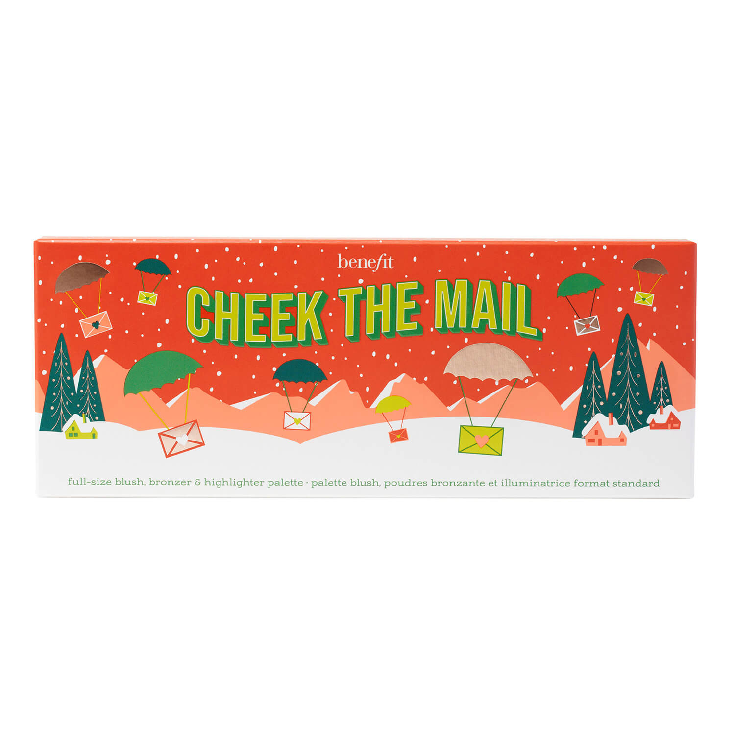 SET XMAS PALETTE - CHEEK THE MAIL (PALETA DE RUBORES, BRONCEADORES E ILUMINADORES)