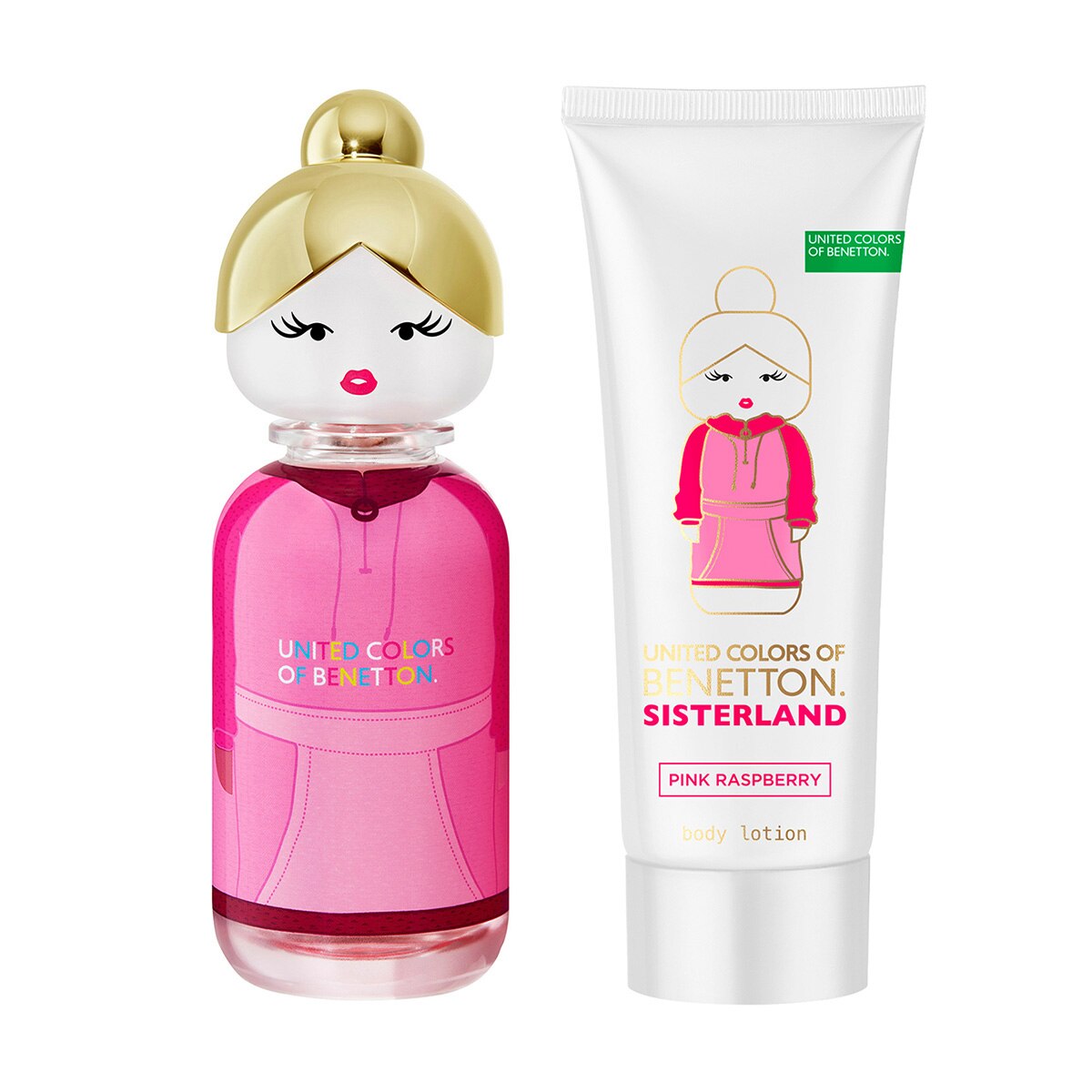 BENETTON SISTERLAND PINK RASPBERRY SET