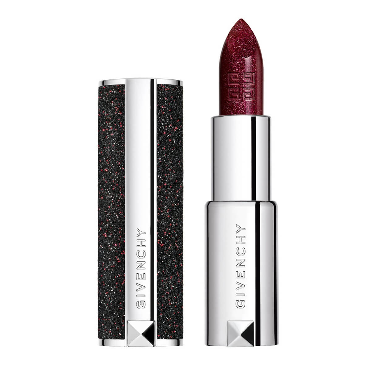 SET DE LABIALES LE ROUGE DEEP VELVET N37 ROUGE GRANIE + LE ROUGE N333 L'INTERDIT + LE ROUGE NIGHT NOIR N02 NIGHT IN RED + COSMETIQUERA ROJA