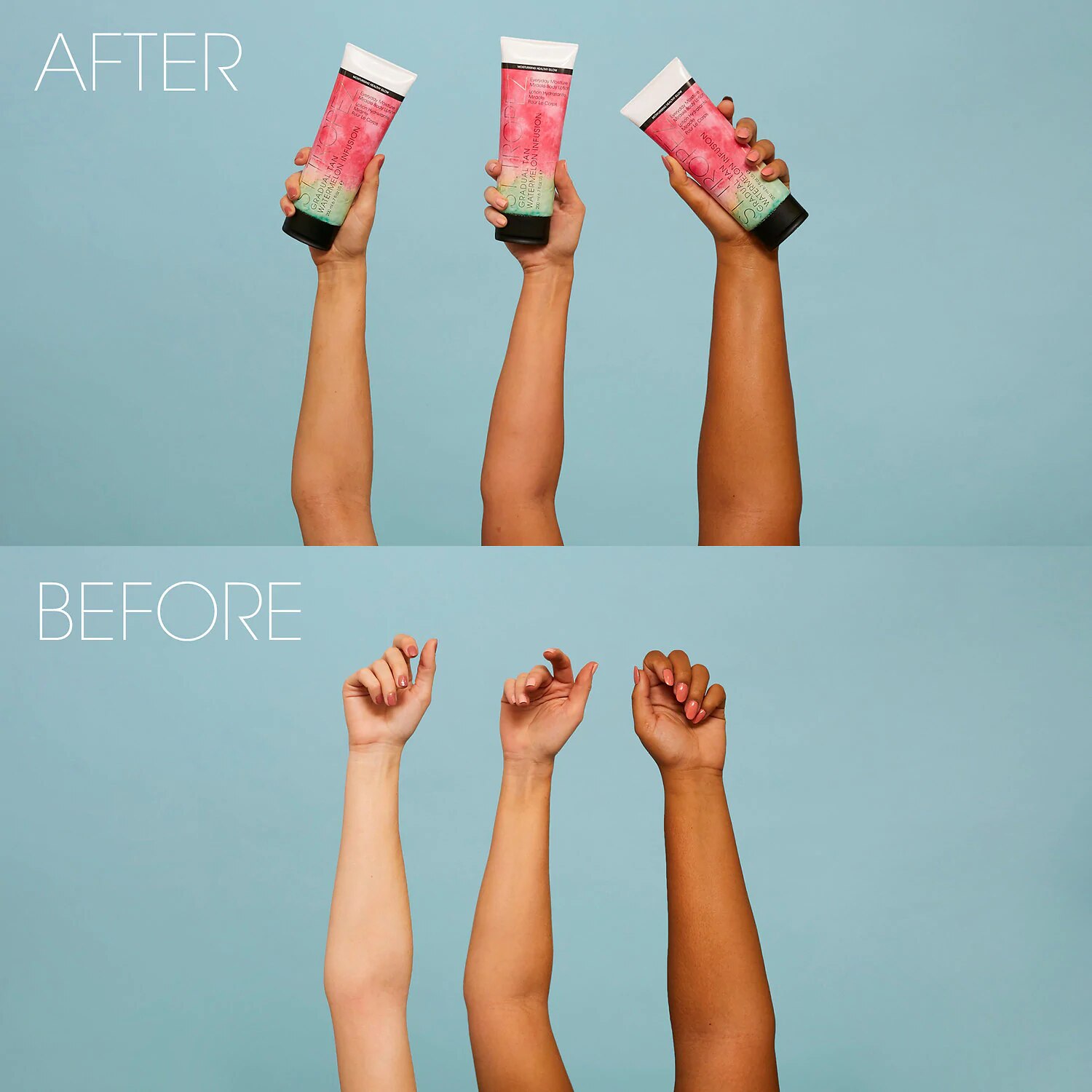 GRADUAL TAN WATERMELON INFUSION BODY LOTION (CREMA CORPORAL BRONCESDORA CON INFUSI&Oacute;N DE SANDIA)