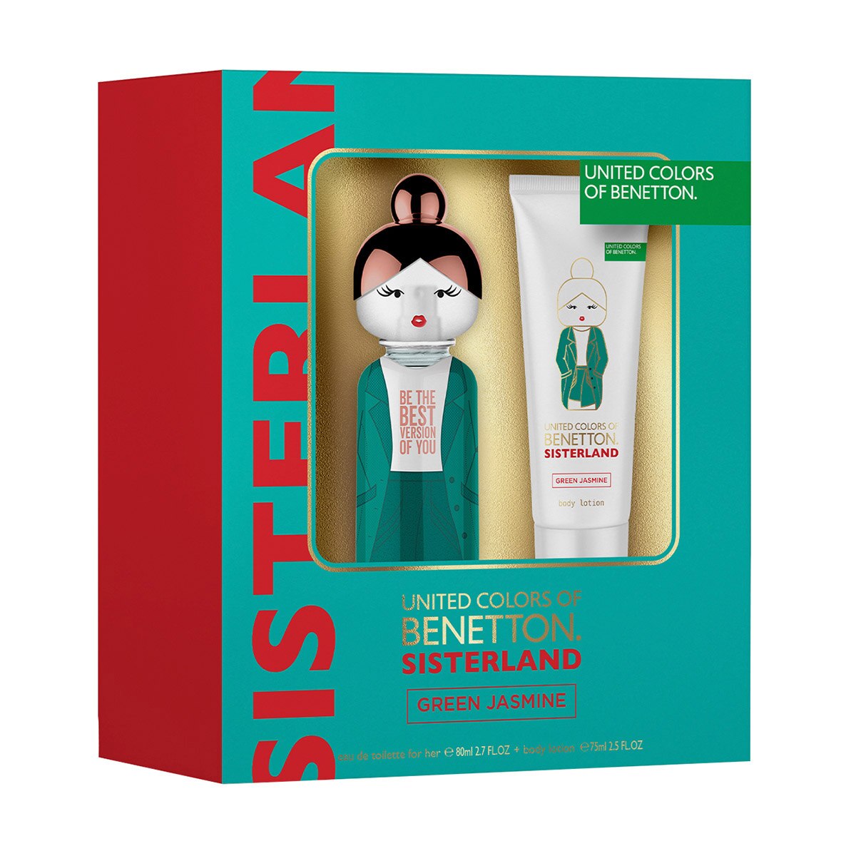 BENETTON SISTERLAND GREEN JASMINE SET