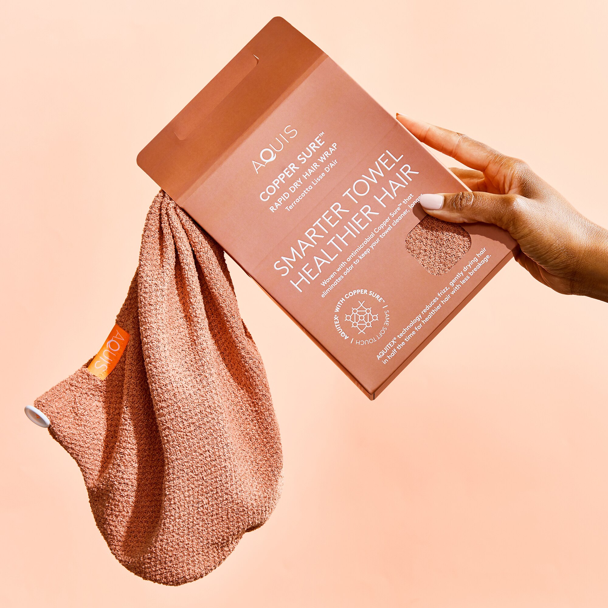 HAIR TURBAN ANTIBACTERIAL COPPER (TURBANTE PARA CABELLO)