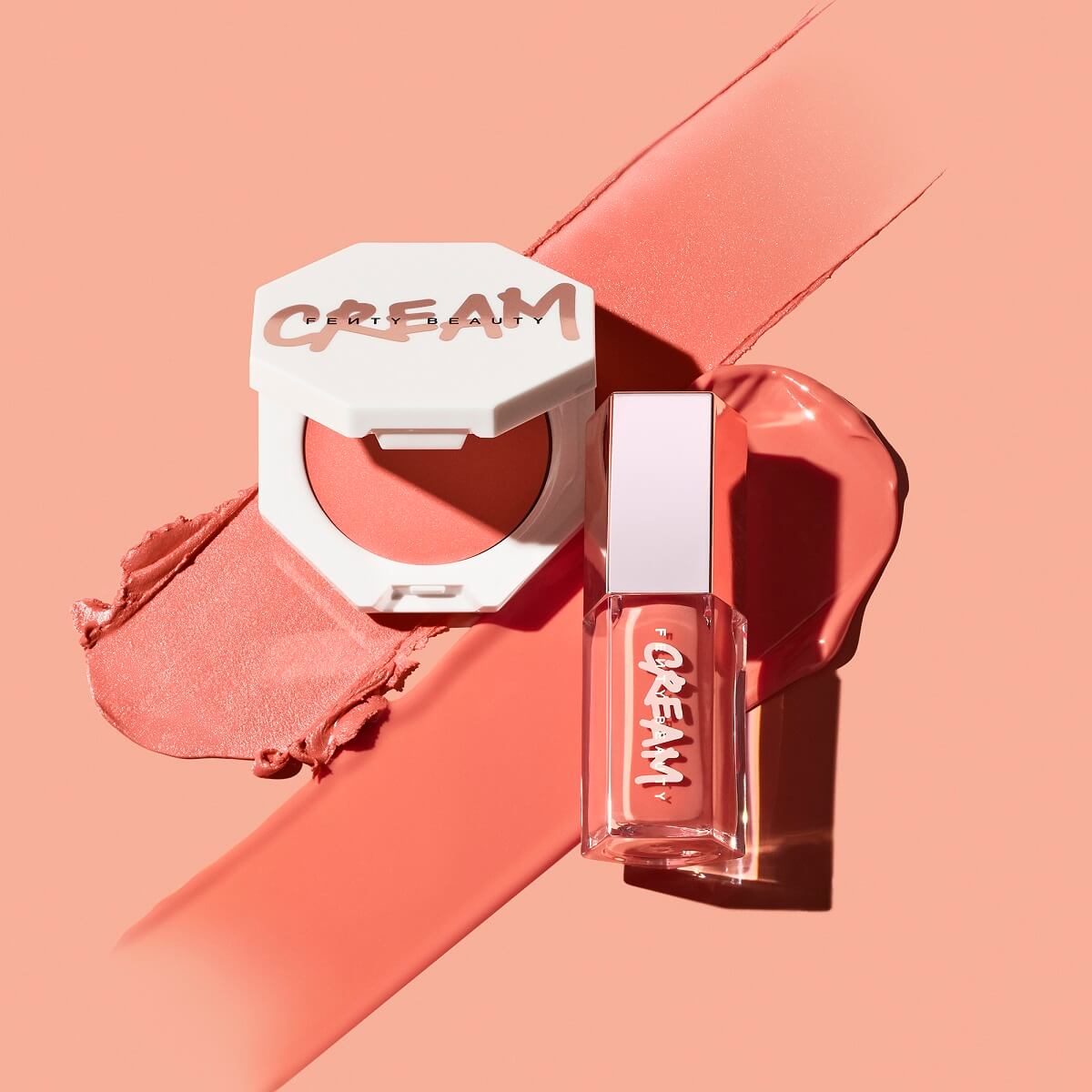 RESTING PEACH FACE CREAM BLUSH & MINI GLOSS BOMB CREAM DUO (DUO PARA MEJILLAS Y LABIOS)