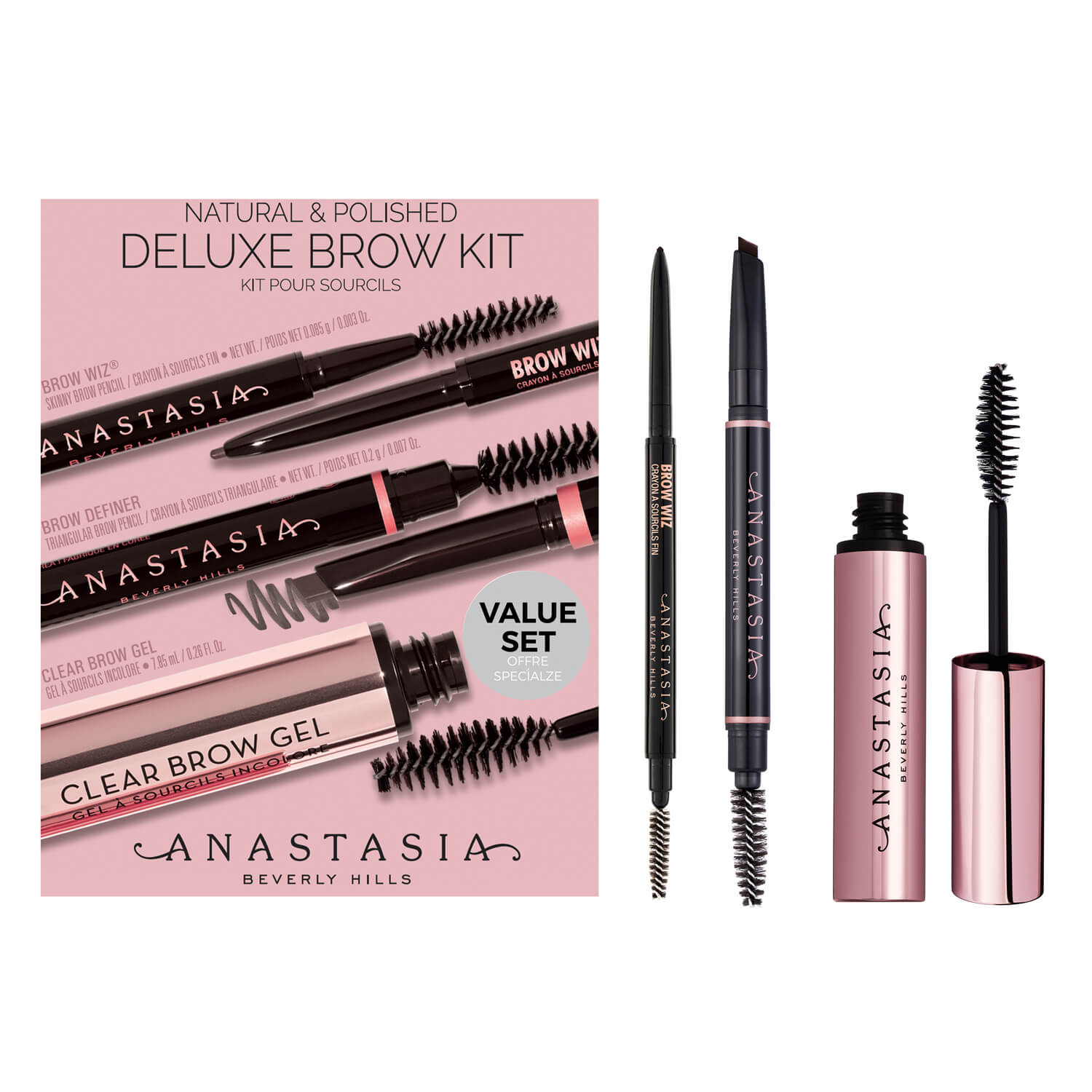 NATURAL & POLISHED DELUXE KIT NORDSTROM ANNIVERSARY (KIT PARA CEJAS)