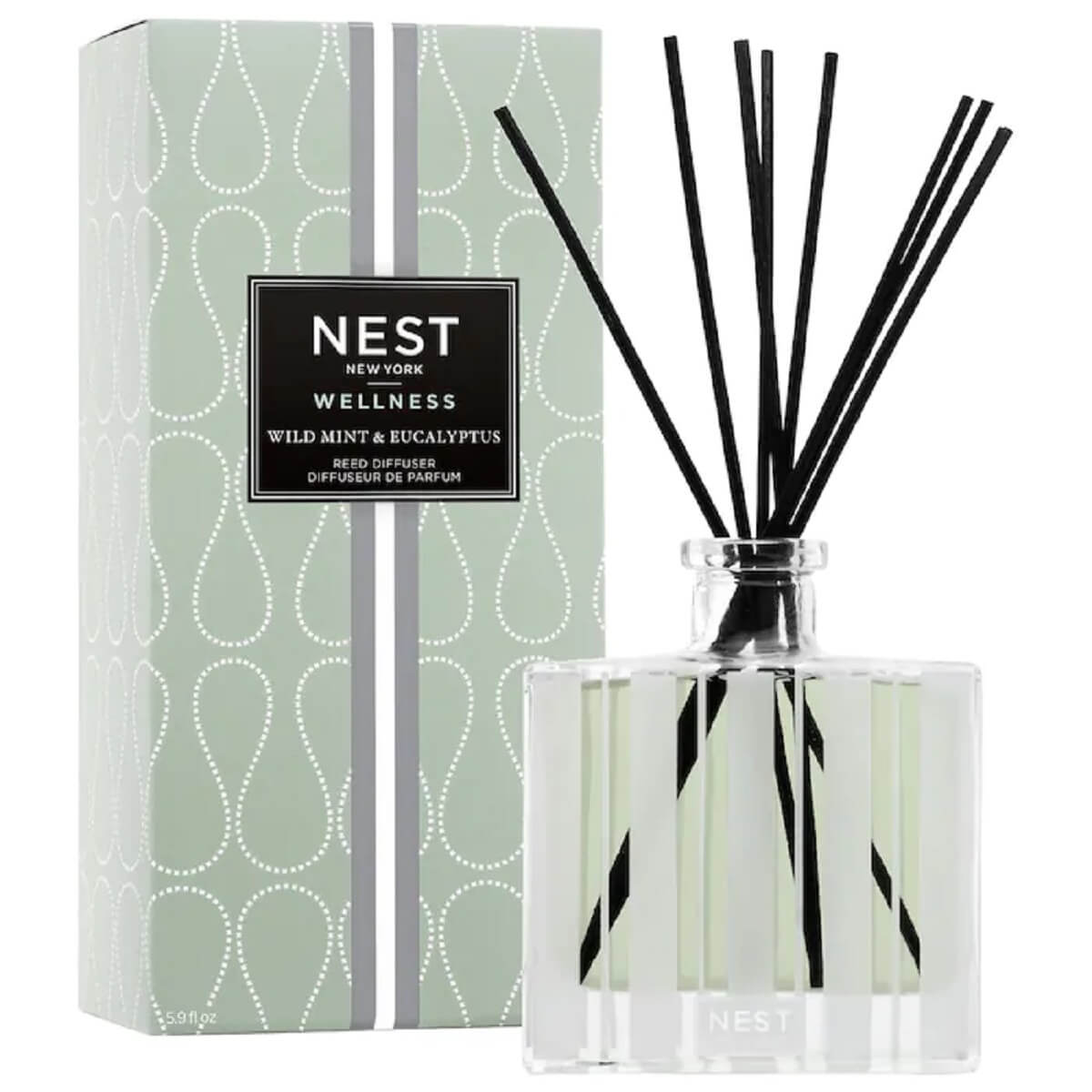 WILD MINT & EUCALYPTUS REED DIFFUSER (DIFUSOR AROM&Aacute;TICO)
