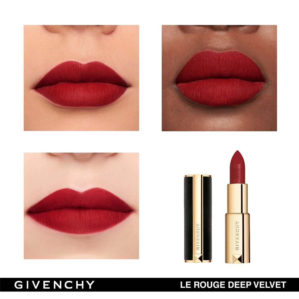 LABIAL LE ROUGE DEEP VELVET N37 DE GIVENCHY EDICI&Oacute;N COLECCI&Oacute;N DE NAVIDAD