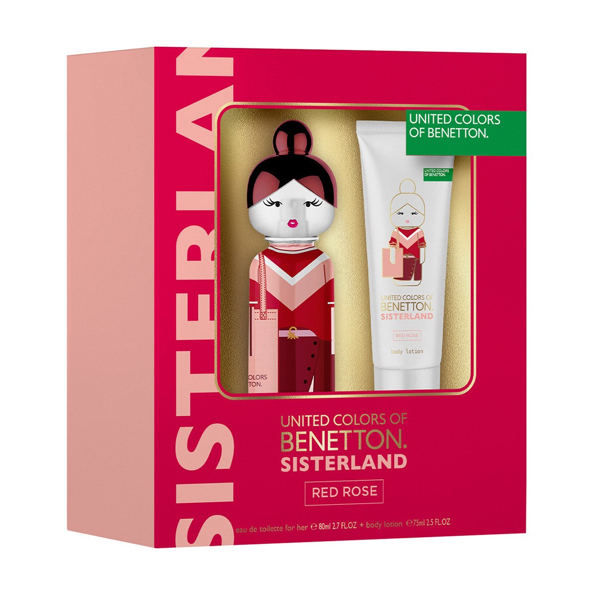 BENETTON SISTERLAND RED ROSE SET