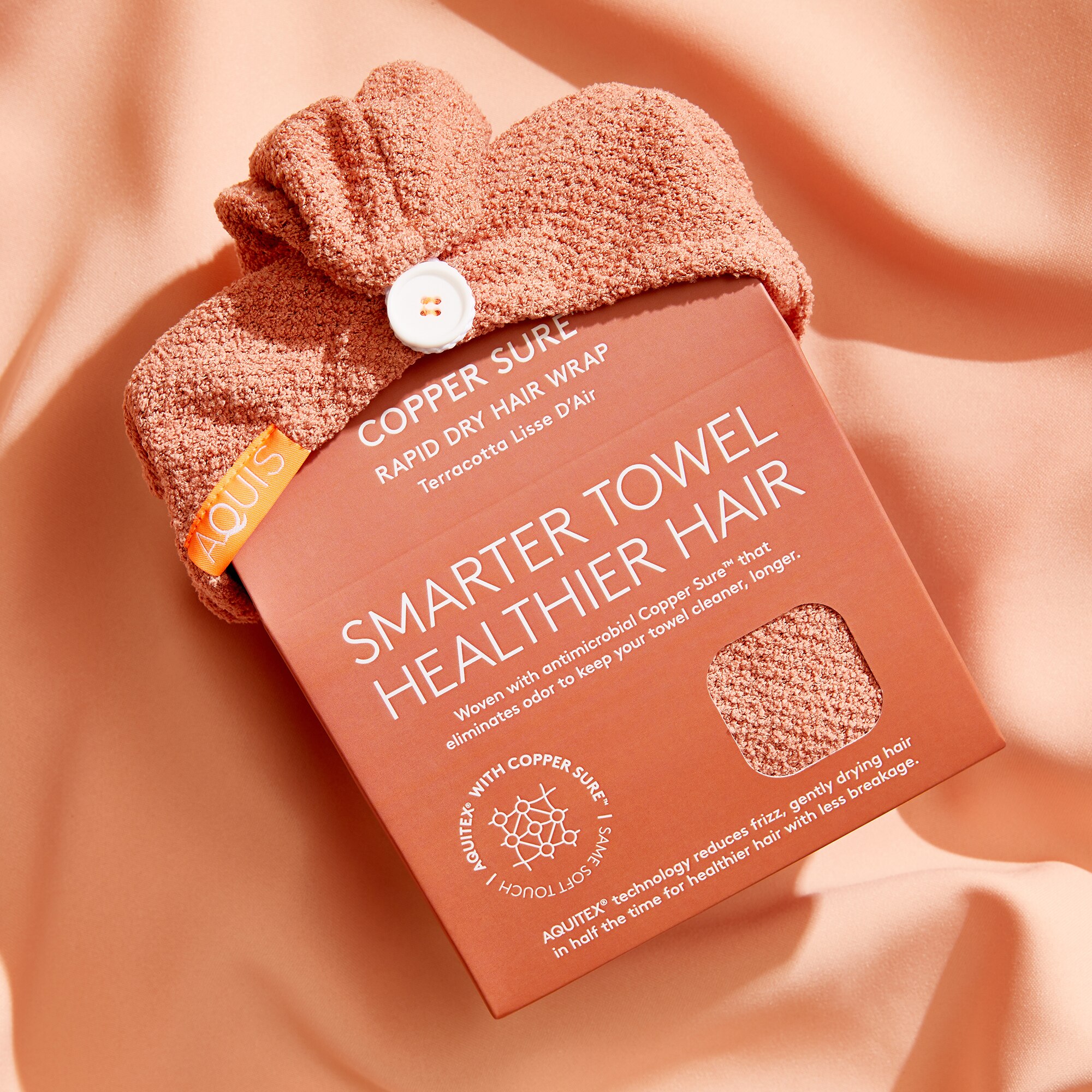 HAIR TURBAN ANTIBACTERIAL COPPER (TURBANTE PARA CABELLO)