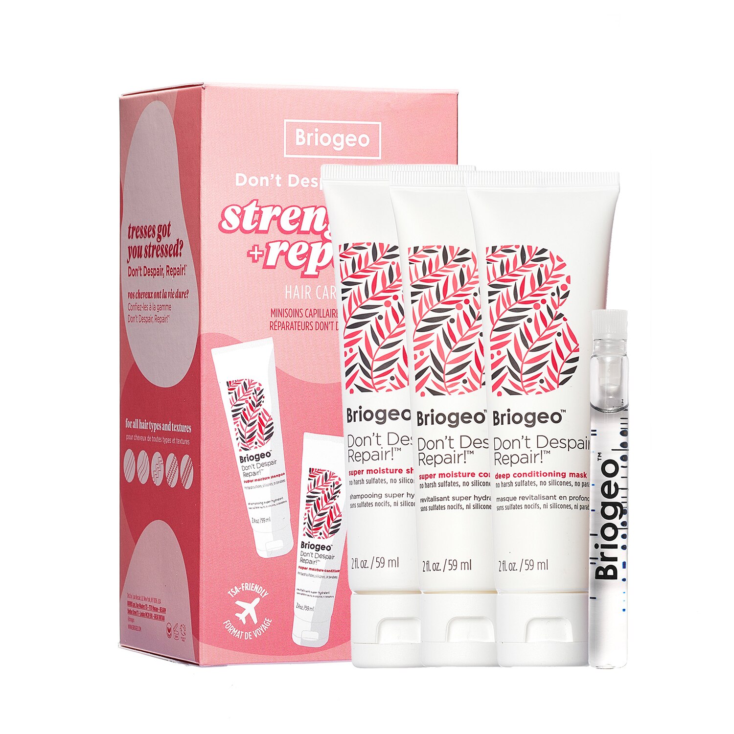 DON'T DESPAIR, REPAIR!&trade; STRENGTHEN + REPAIR TRAVEL KIT (SET PARA CABELLO DA&Ntilde;ADO)