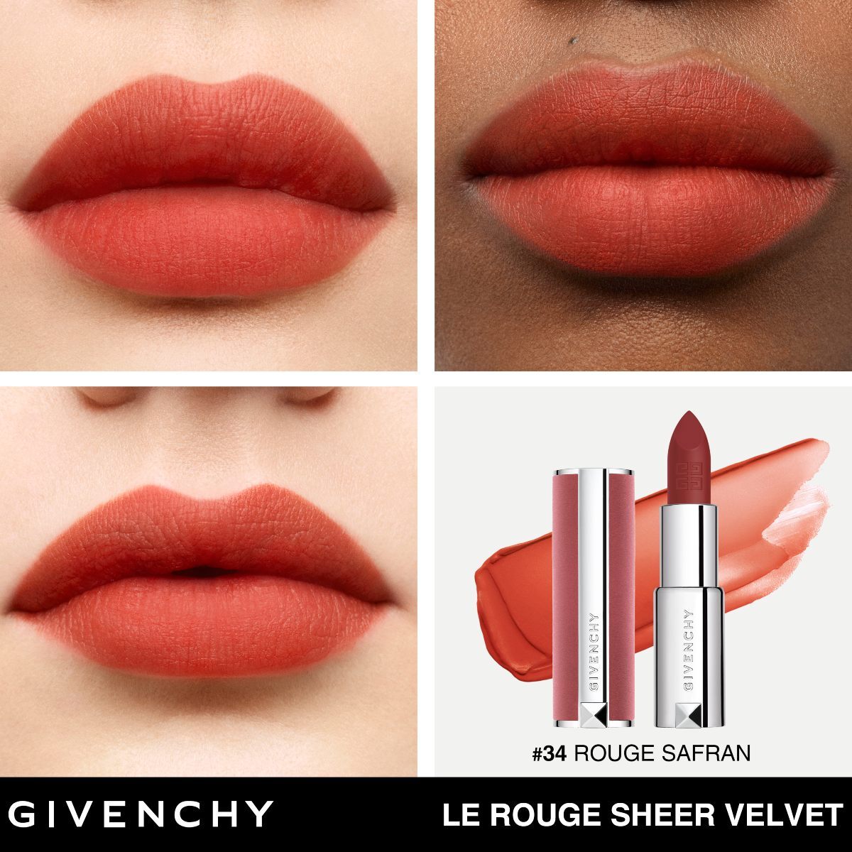 LE ROUGE SHEER VELVET LIPSTICK DE GIVENCHY (LABIAL MATE DE EFECTO DIFUMINADO Y LARGA DURACI&Oacute;N )