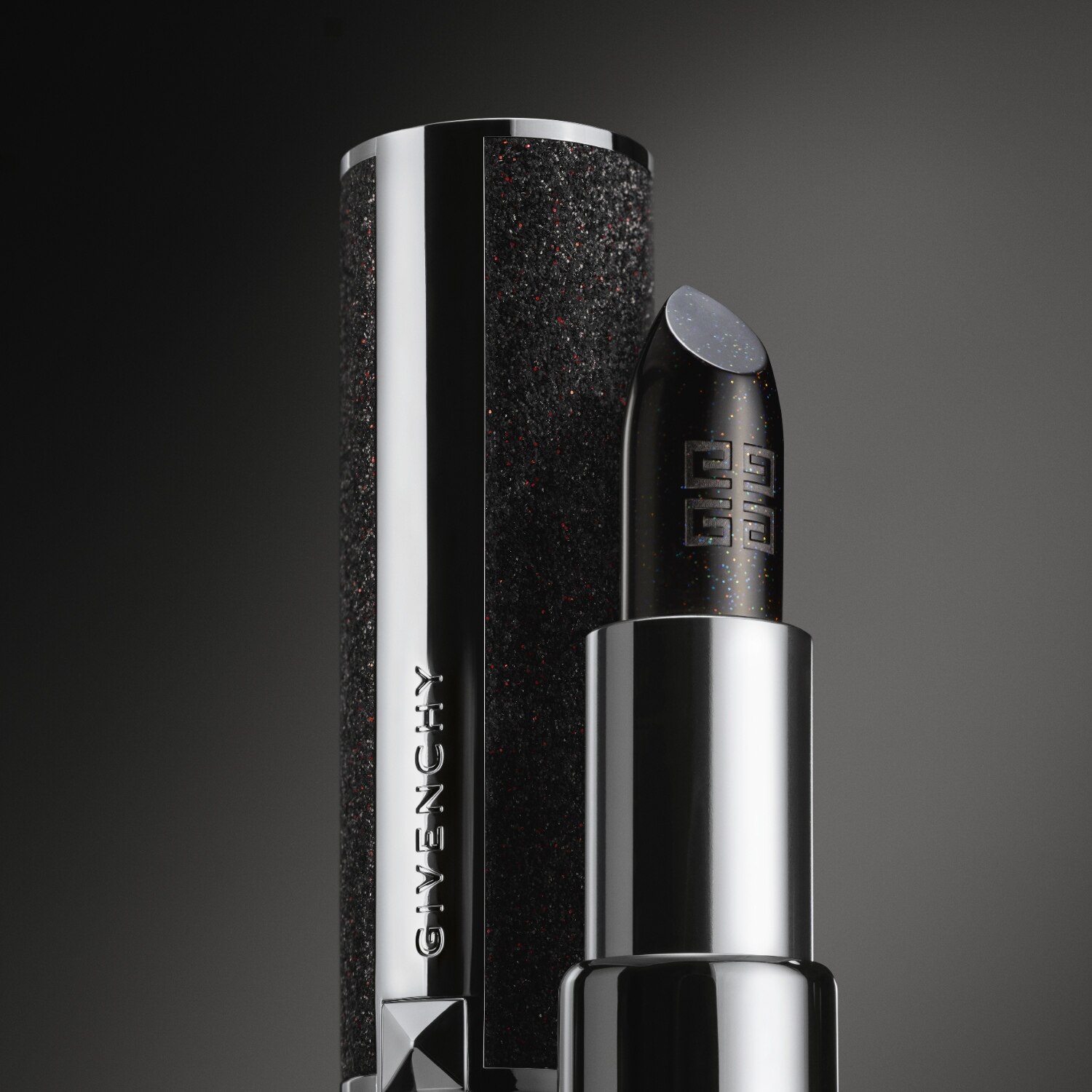 LE ROUGE NIGHT NOIR (LABIAL ULTRA BRILLANTE CON GLITTER)