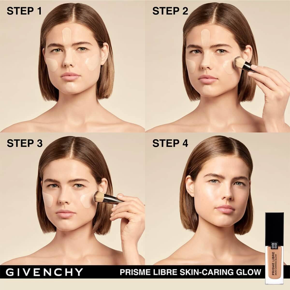 PRISME LIBRE SKIN-CARING GLOW BASE DE MAQUILLAJE L&Iacute;QUIDA (BASE HIDRATANTE AL CUIDADO DE LA PIEL)