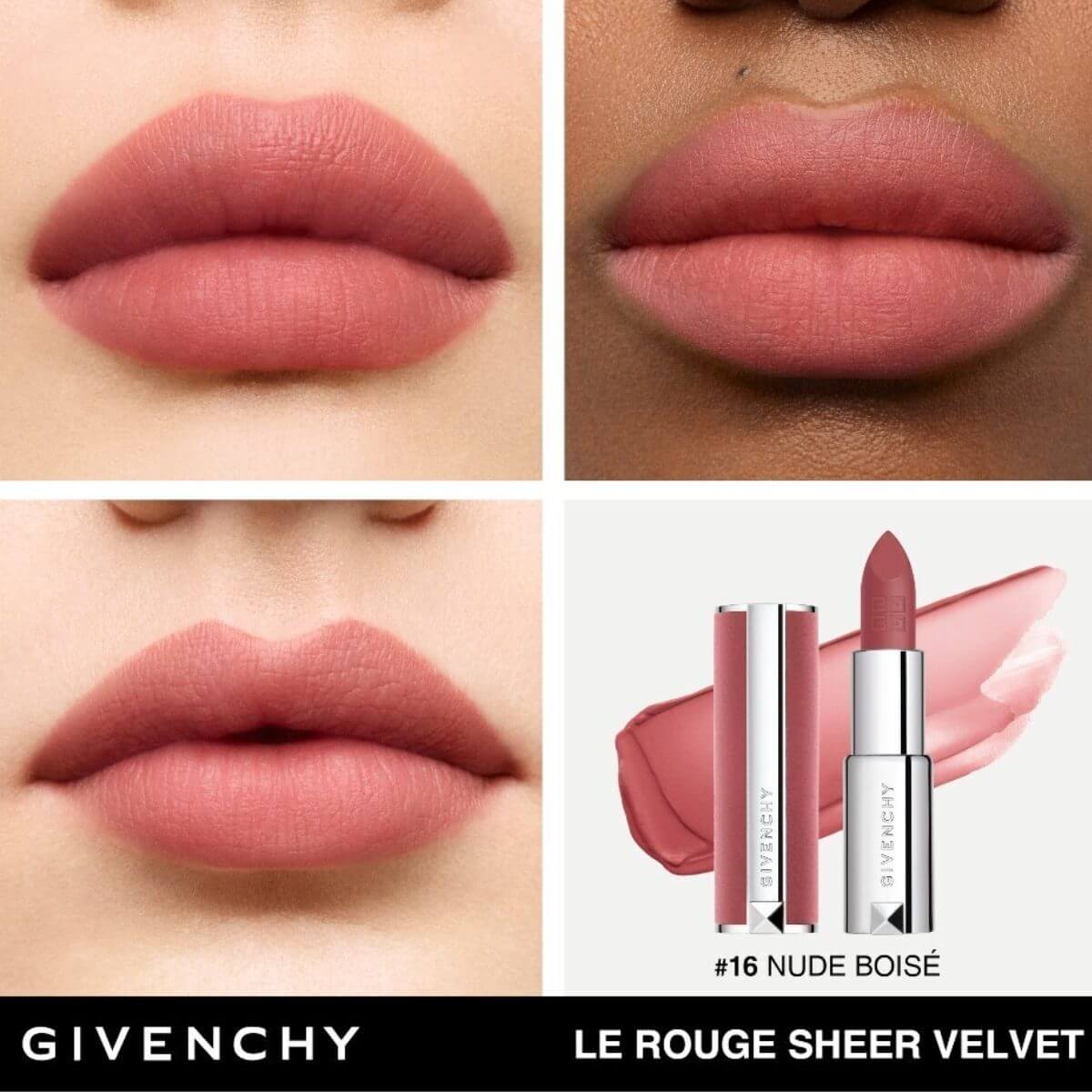 LE ROUGE SHEER VELVET LIPSTICK DE GIVENCHY (LABIAL MATE DE EFECTO DIFUMINADO Y LARGA DURACI&Oacute;N )