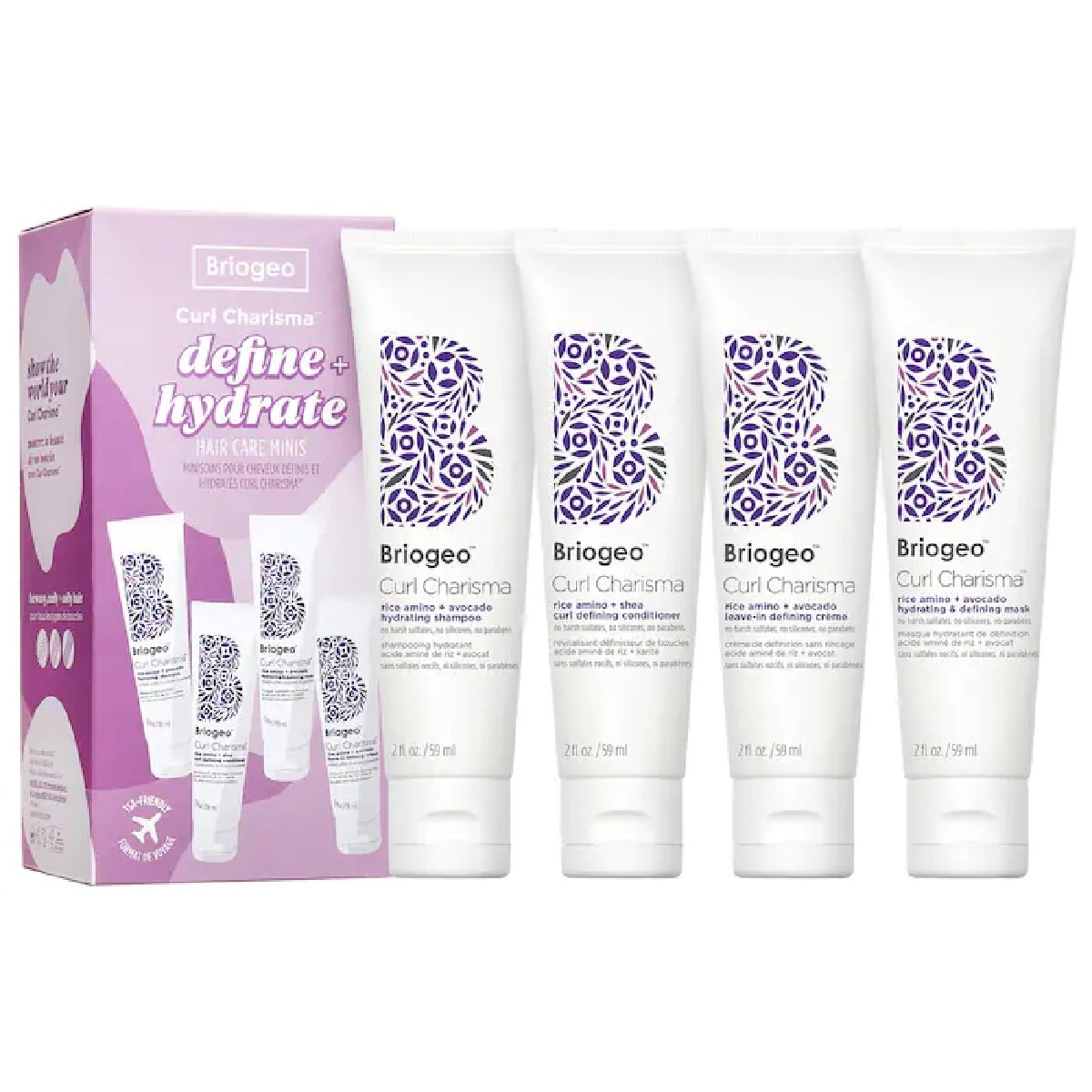 CURL CHARISMA&trade; SILICONE-FREE CURLY HAIR CARE TRAVEL KIT (SET PARA CABELLO)