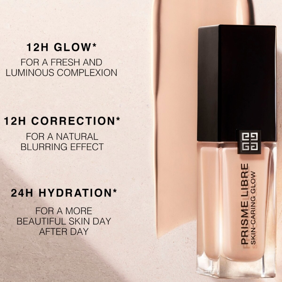 PRISME LIBRE SKIN-CARING GLOW BASE DE MAQUILLAJE L&Iacute;QUIDA (BASE HIDRATANTE AL CUIDADO DE LA PIEL)