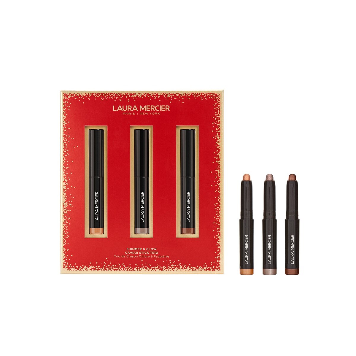 MINI SHIMMER & GLOW CAVIAR STICK EYE SHADOW SET (SET DE SOMBRAS PARA OJOS EN BARRA)