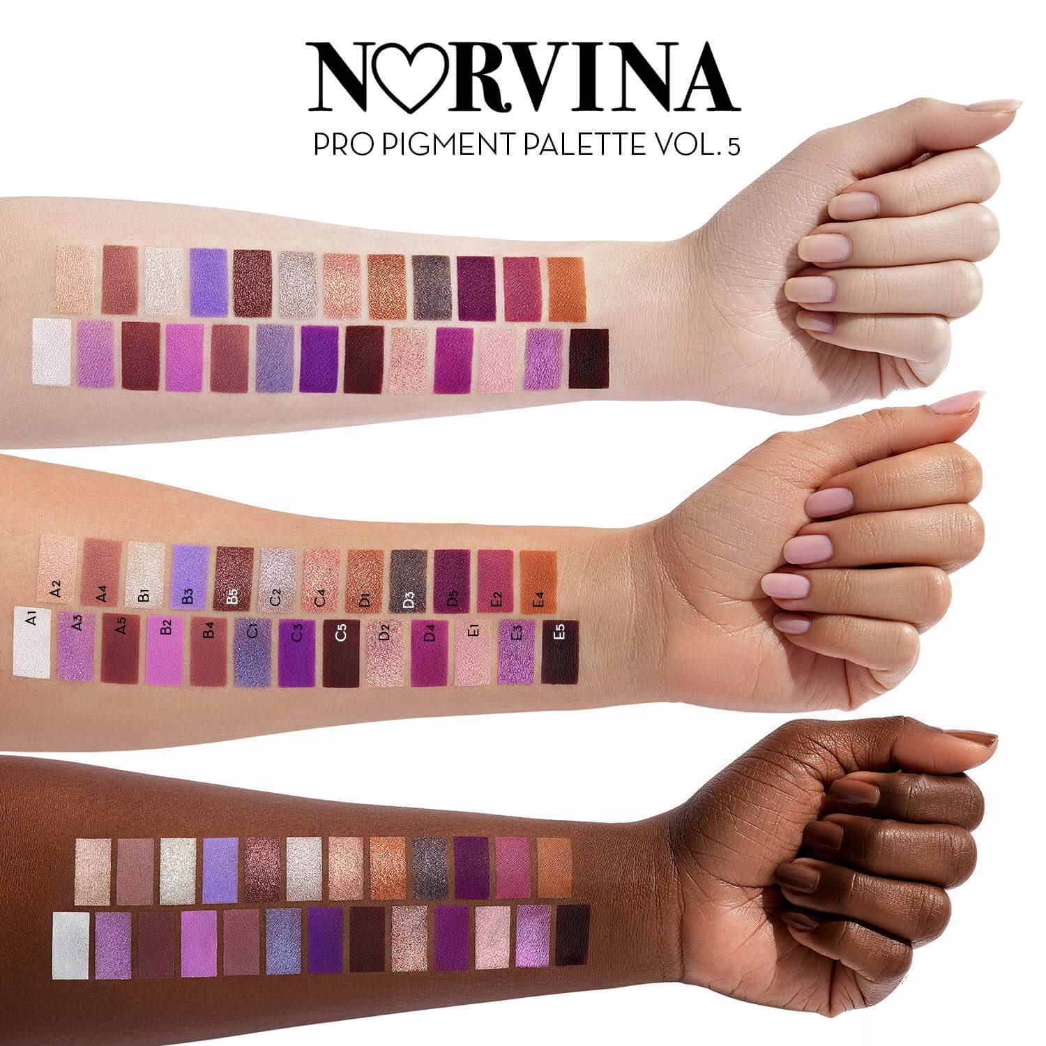 NORVINA PRO PIGMENT PALETTE VOL.5 (PALETA DE SOMBRAS)