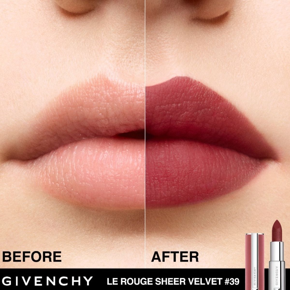 LE ROUGE SHEER VELVET LIPSTICK DE GIVENCHY (LABIAL MATE DE EFECTO DIFUMINADO Y LARGA DURACI&Oacute;N )