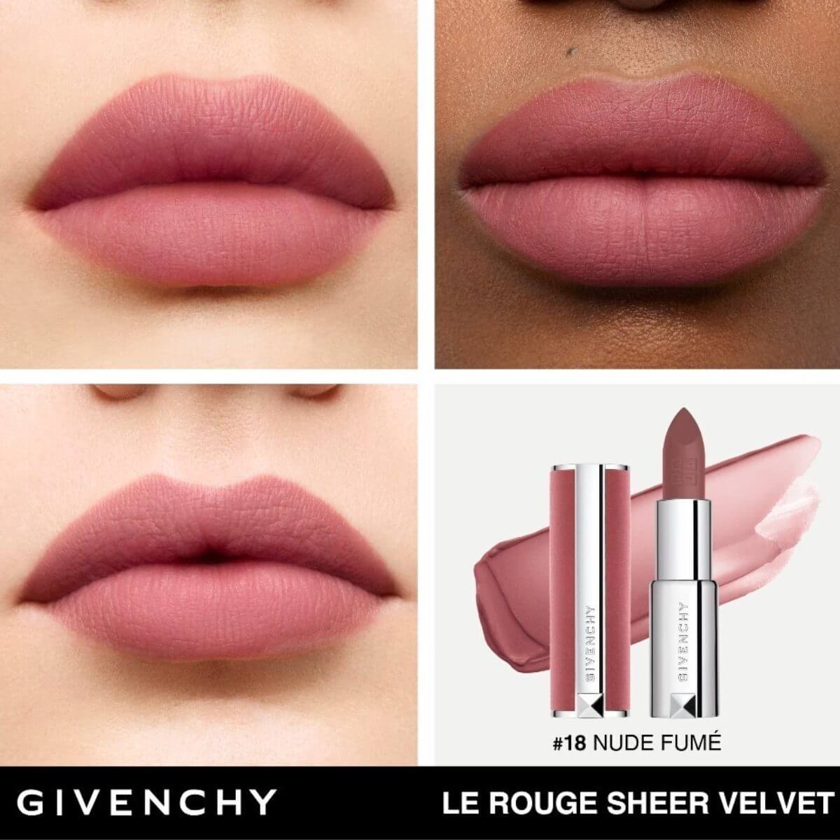 LE ROUGE SHEER VELVET LIPSTICK DE GIVENCHY (LABIAL MATE DE EFECTO DIFUMINADO Y LARGA DURACI&Oacute;N )