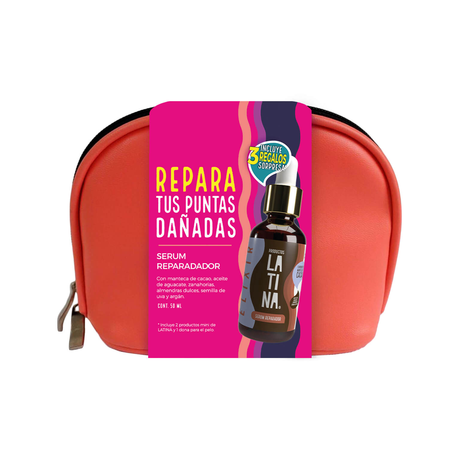ELIXIR SERUM REPARADOR, COSMETIQUERA, 2 MINIS