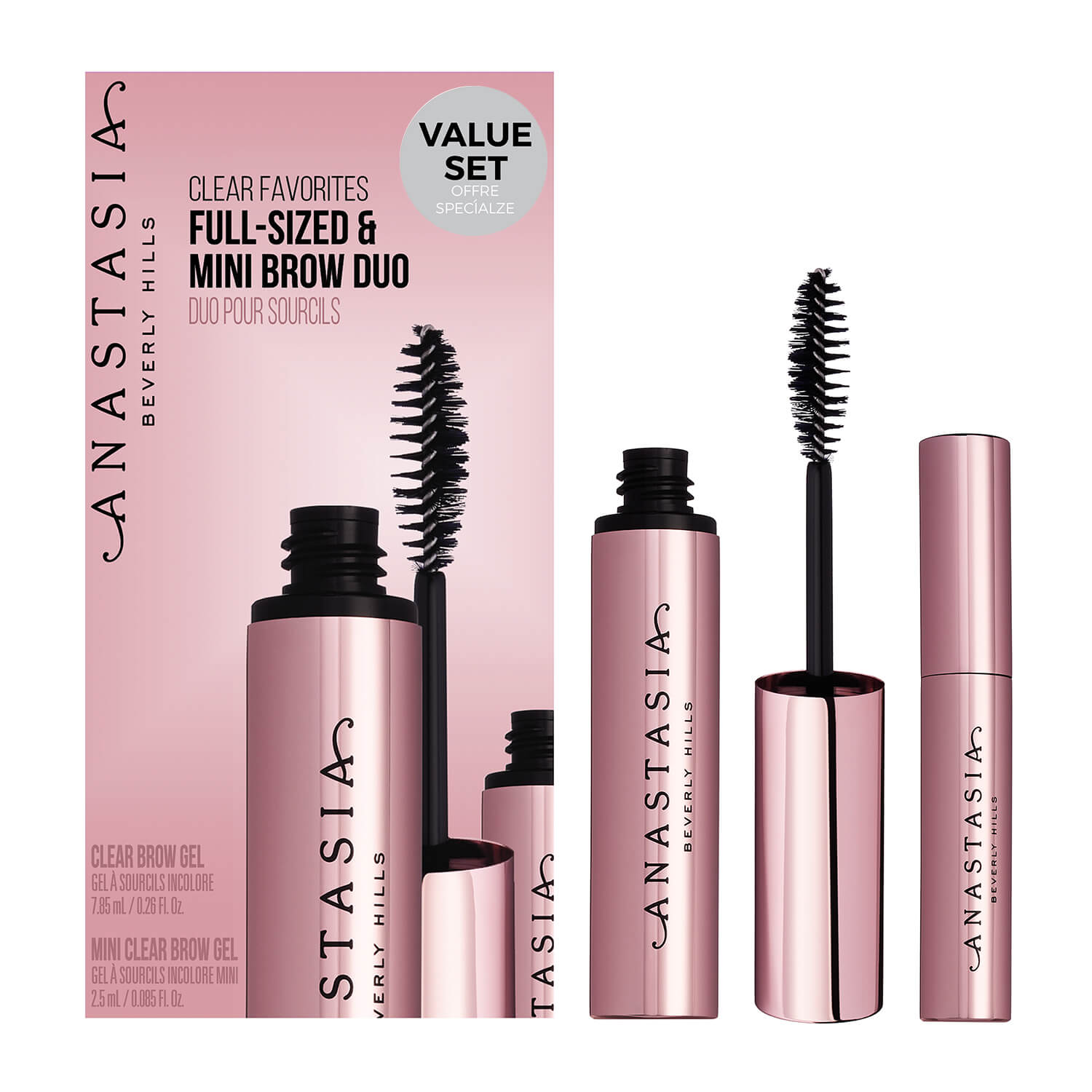 CLEAR FAVORITES KIT FULL-SIZED & MINI BROW DUO (SET PARA CEJAS)