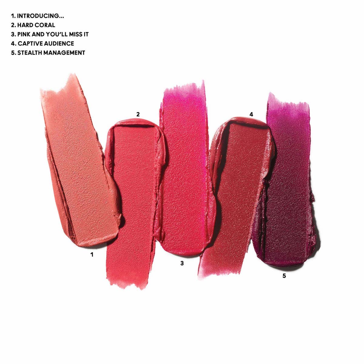 MISTLETOE MATTE POWDER KISS LIPSTICK X 5 (KIT DE LABIOS)