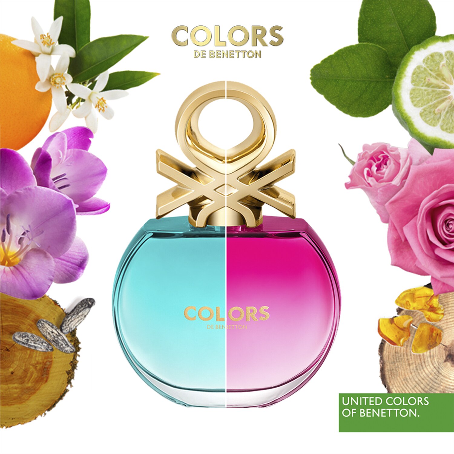 FRAGANCIA PARA DAMA, BENETTON, COLORS PINK, EDT, 80ML