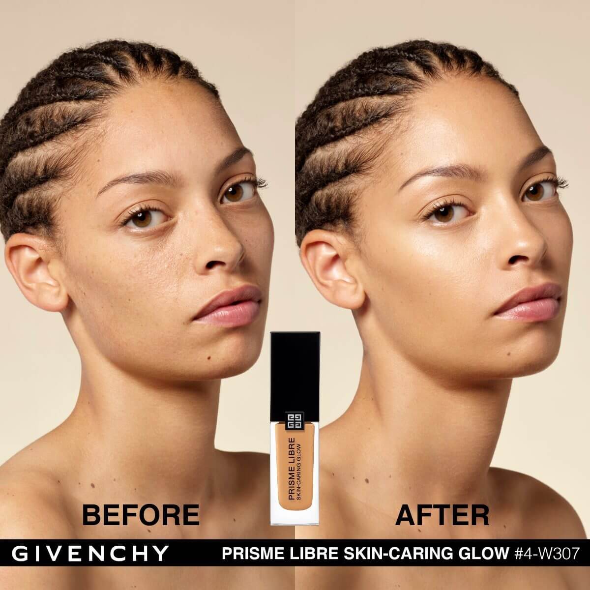 PRISME LIBRE SKIN-CARING GLOW BASE DE MAQUILLAJE L&Iacute;QUIDA (BASE HIDRATANTE AL CUIDADO DE LA PIEL)